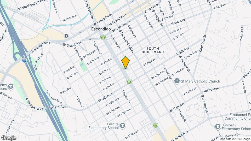 443 W 7th Ave Map and Location Details