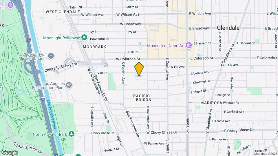 425 W Lomita Ave Map and Location Details