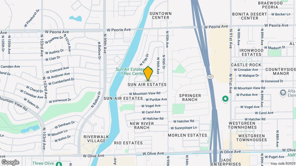 9639 W Cinnabar Ave Map and Location Details