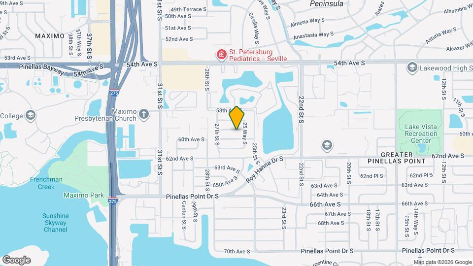 2574 59th Ave S Map and Location Details