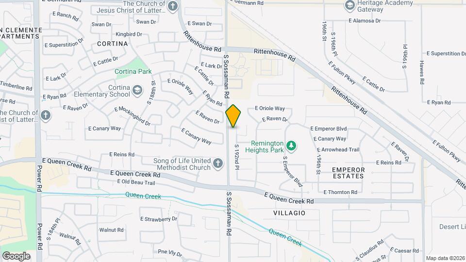 19840 S 192nd Pl Map and Location Details