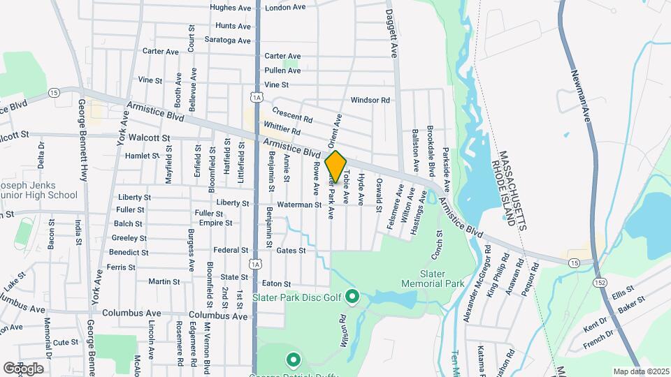 62 Slater Park Ave Map and Location Details