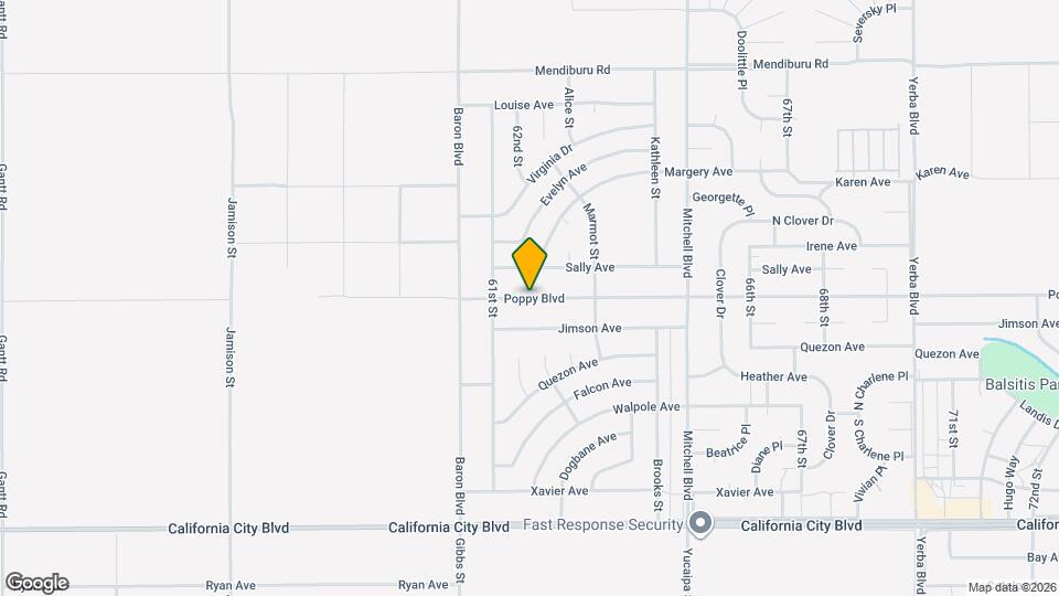 6151 Poppy Blvd Map and Location Details
