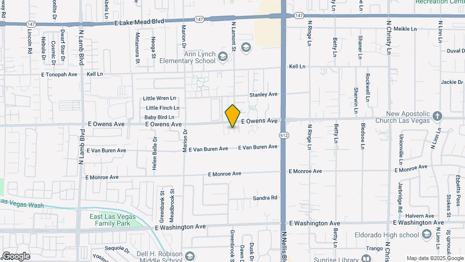 4899 E Owens Ave Mapa y Detalles de la Ubicación