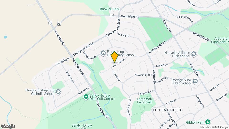 42 McVeigh Dr Map and Location Details