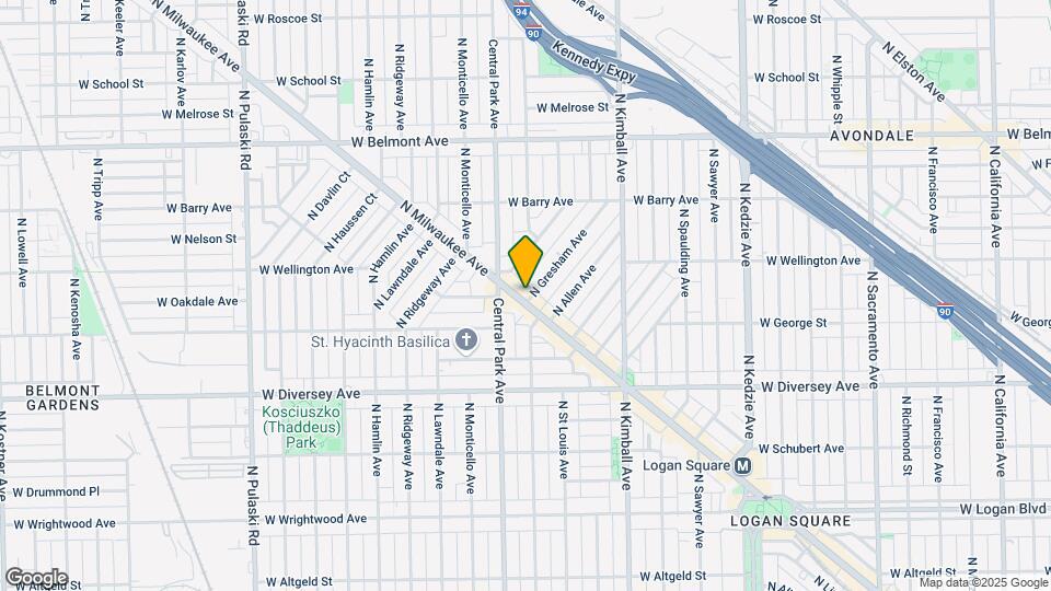 2933 N Milwaukee Ave Map and Location Details