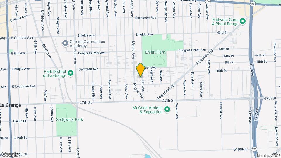 4524 Elm Ave Map and Location Details