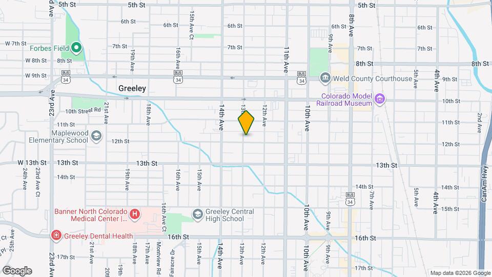 1229 12th St Map and Location Details