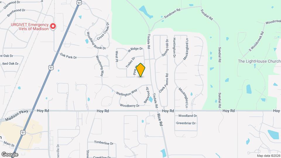 313 S Place Dr Map and Location Details