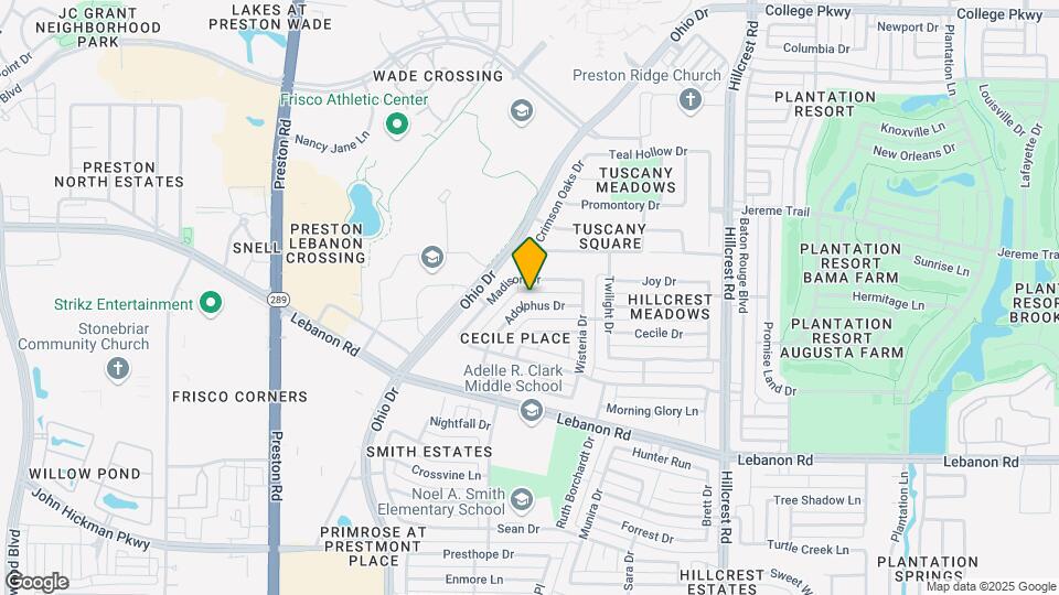 9706 Adolphus Dr Map and Location Details