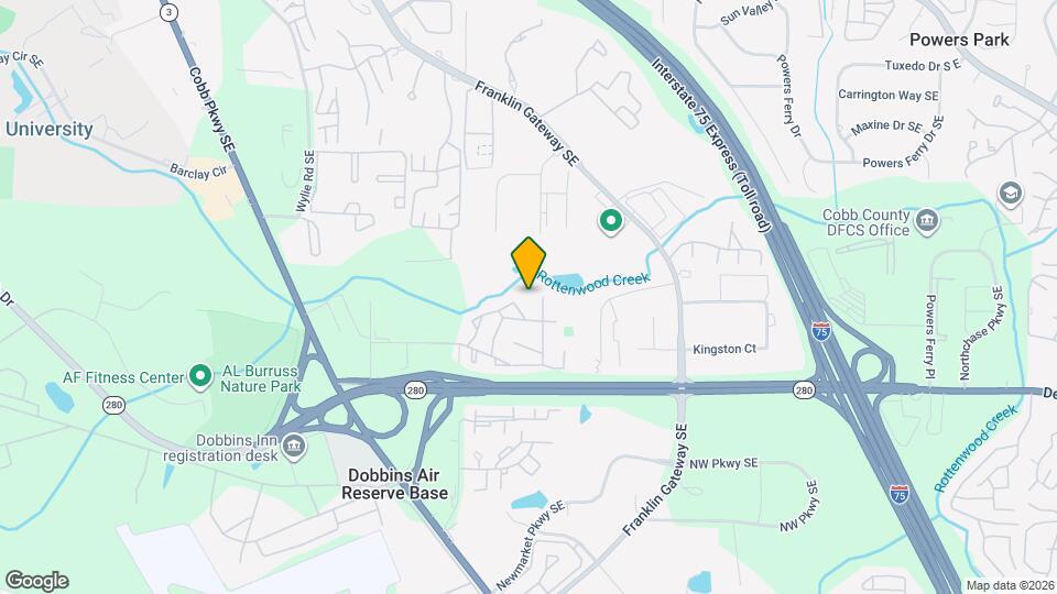 1192 Ashborough Dr, Unit B Map and Location Details