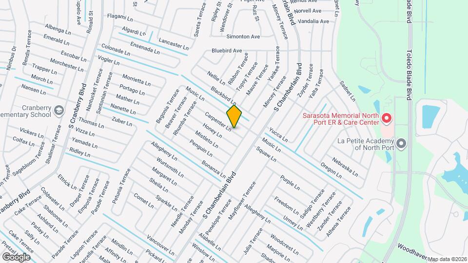 2166 Carpenter Ln Map and Location Details