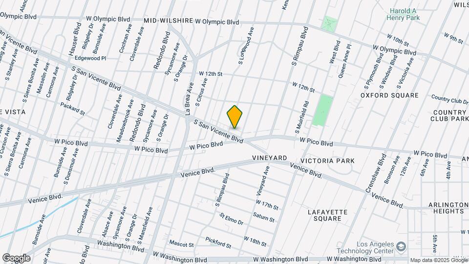 4767 San Vicente Blvd Map and Location Details