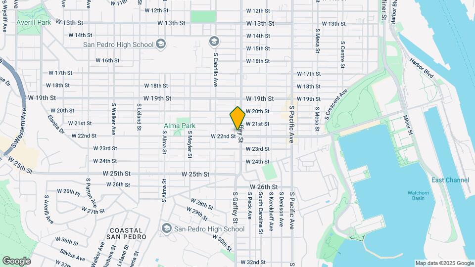2131-2135 S Gaffey St Map and Location Details