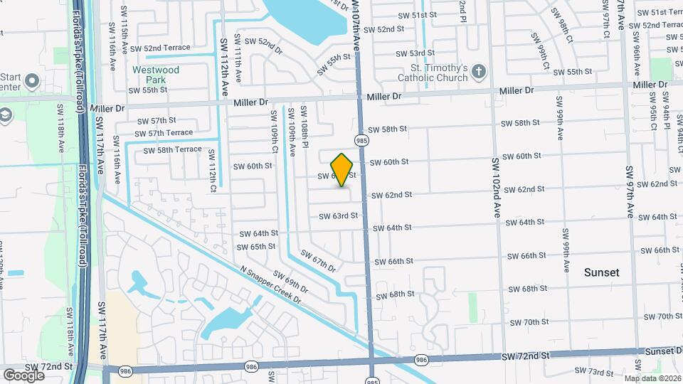 10762 SW 61st Terrace Map and Location Details