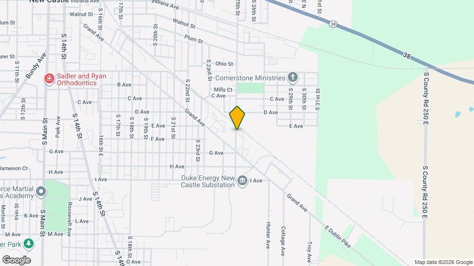 1210 S 25th St Map and Location Details