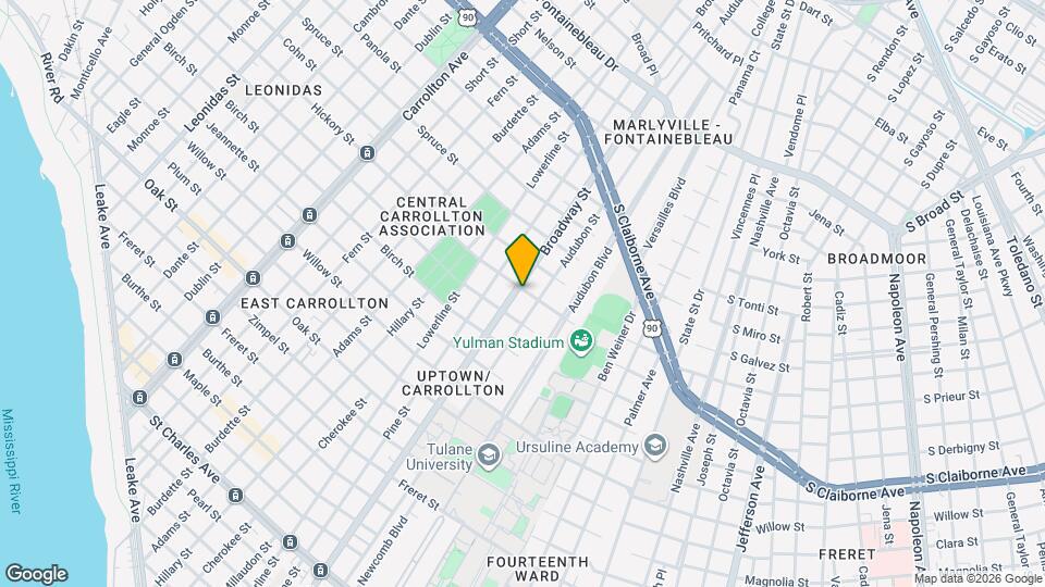 1739 Broadway St Map and Location Details