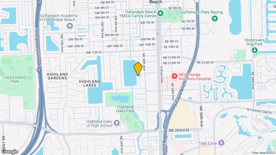 21100 NE 25th Ct Map and Location Details