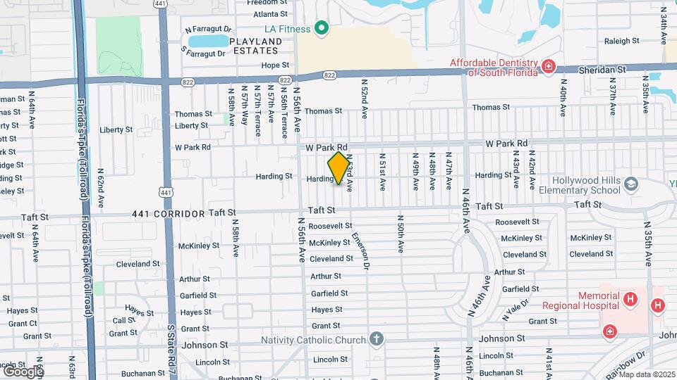 1801 N 54th Ave Map and Location Details