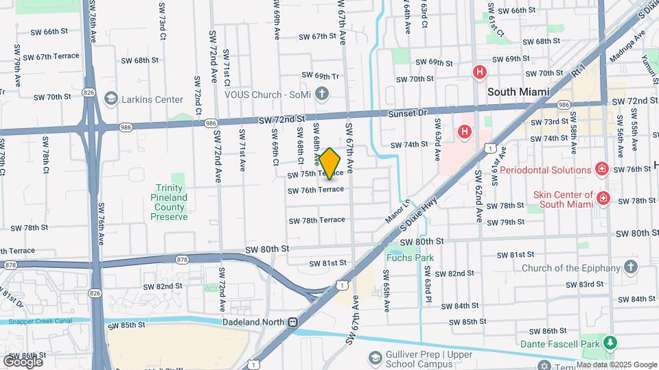 6761 SW 76th Terrace Map and Location Details