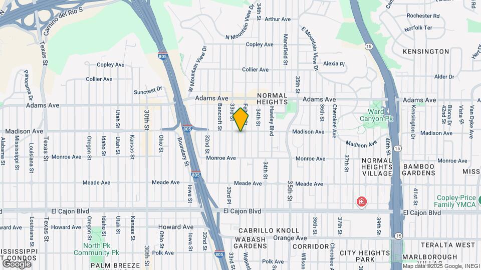 4584 Felton St Map and Location Details