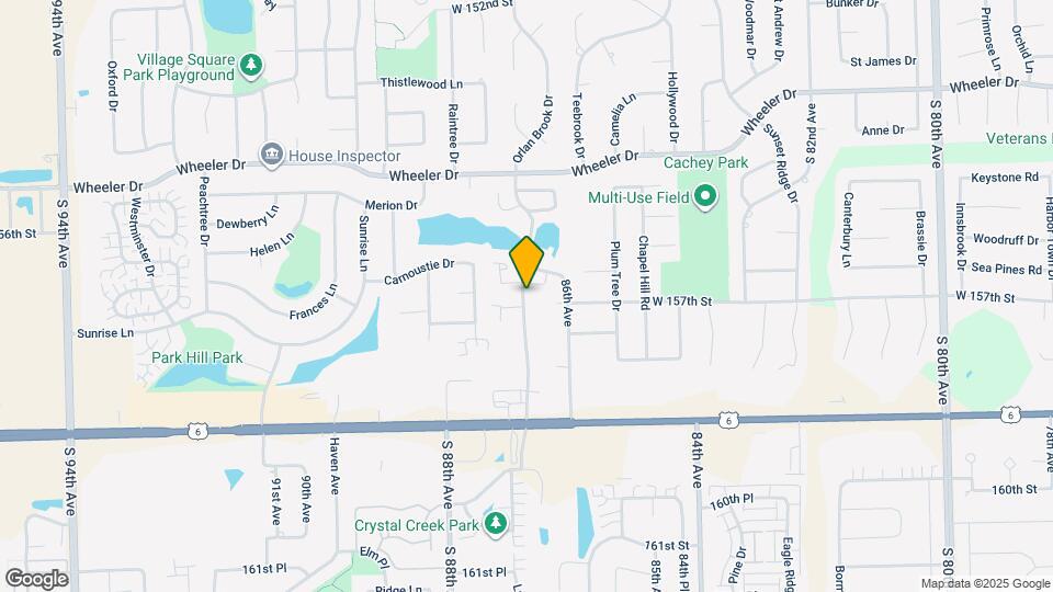 15717 Orlan Brook Dr Mapa y Detalles de la Ubicación