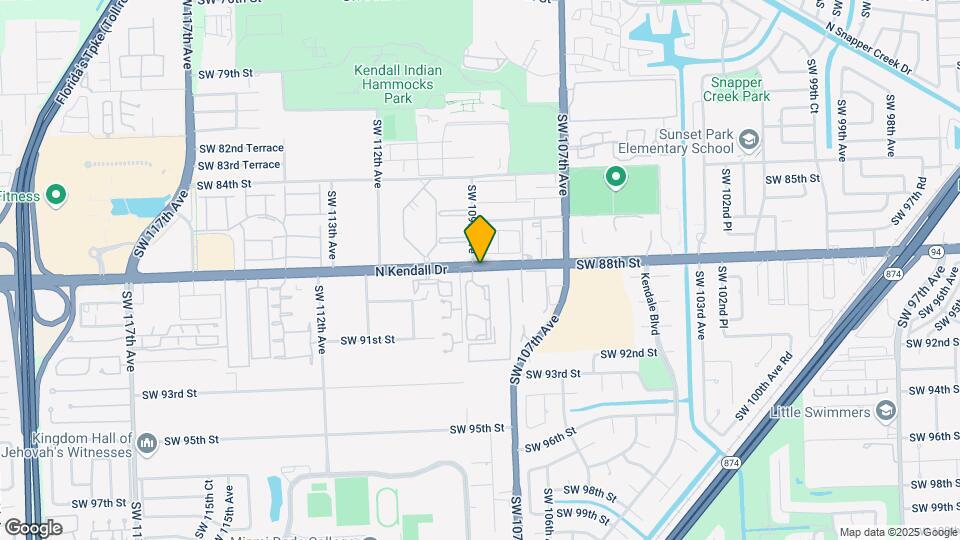 10854 N Kendall Dr Map and Location Details