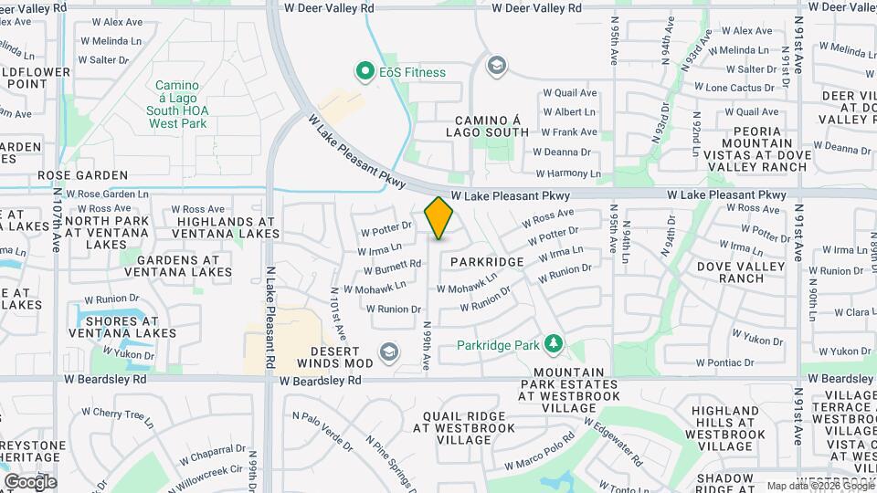 9854 W Irma Ln Map and Location Details