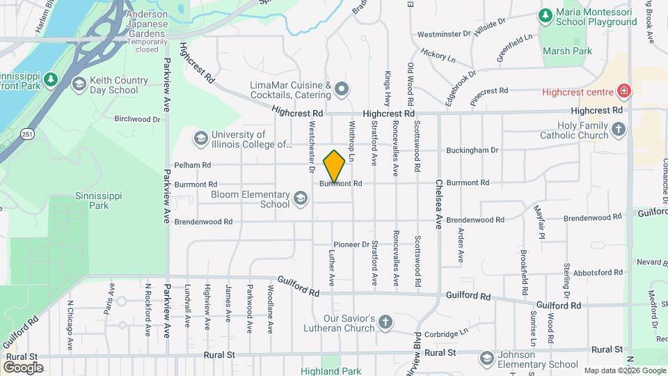 3105 Burrmont Rd Map and Location Details