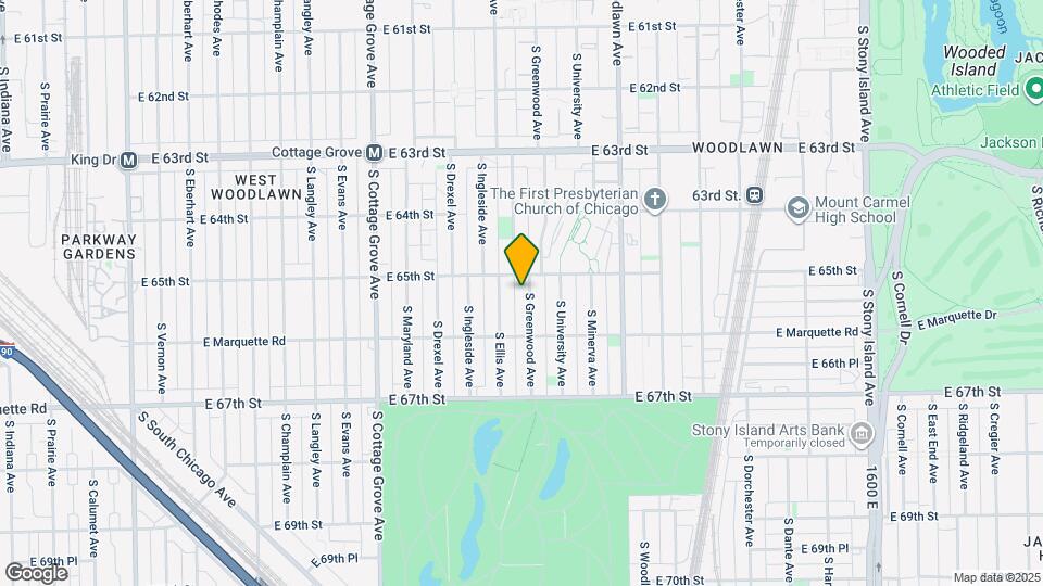 6518 S Greenwood Ave Map and Location Details