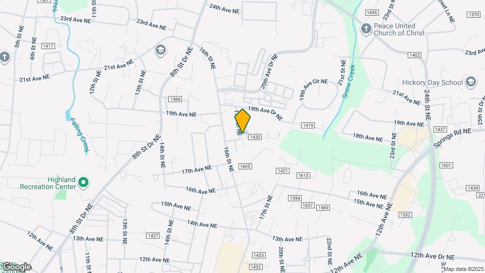 1806 17th St NE Map and Location Details