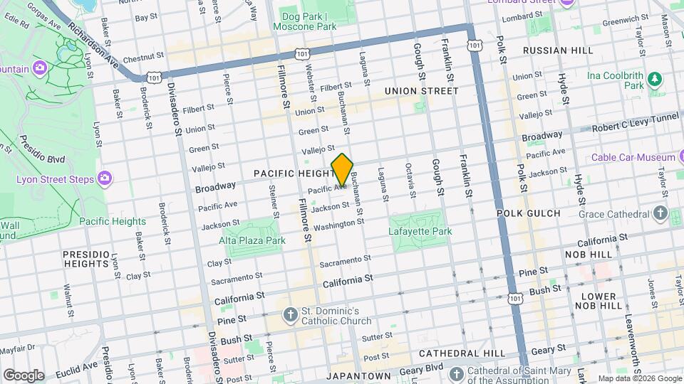 2221 Pacific Ave Map and Location Details