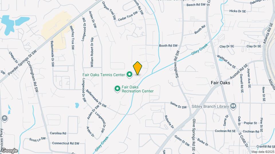 409 Water Oak Way SW Map and Location Details
