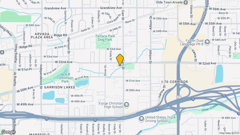 8408 W 52nd Ave Map and Location Details