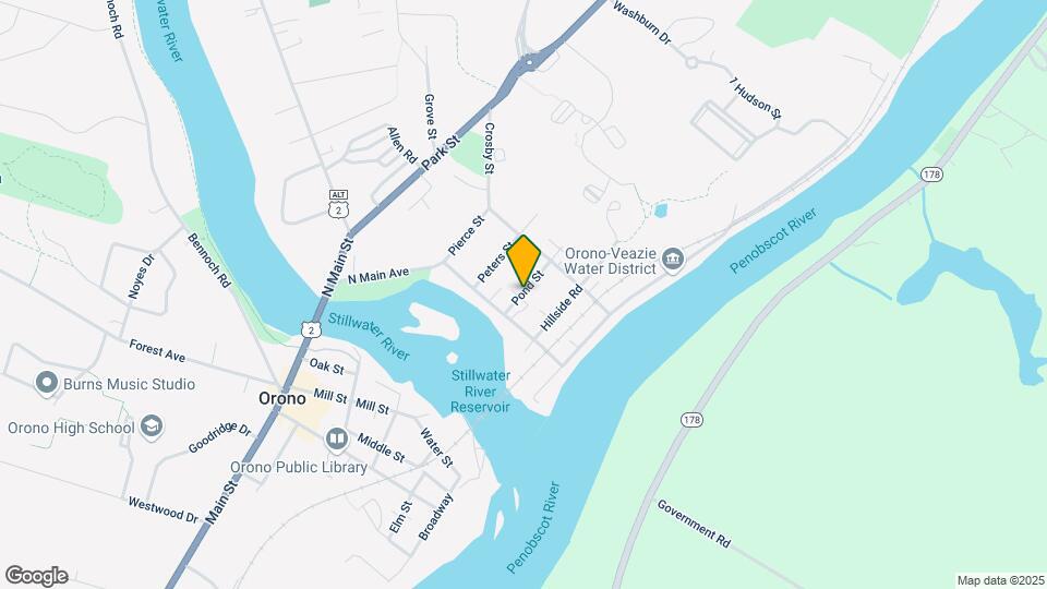 15 Pond St-Unit -A Map and Location Details