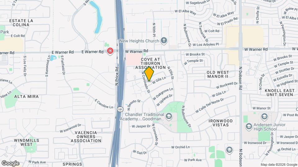 2732 W Gila Ln Map and Location Details