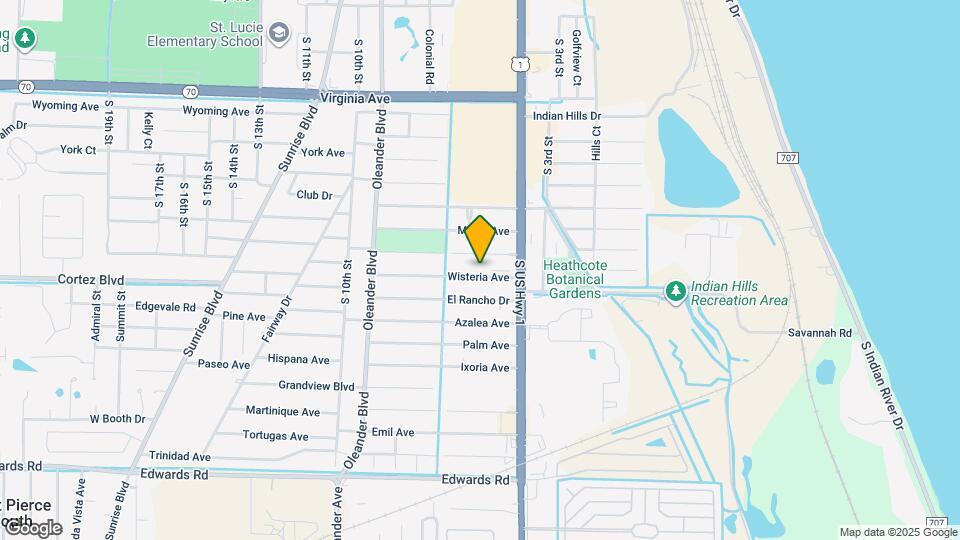 510 Wisteria Ave Map and Location Details