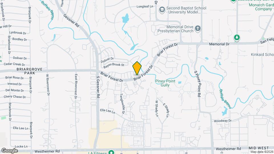 9322 Briar Forest Dr Mapa y Detalles de la Ubicación