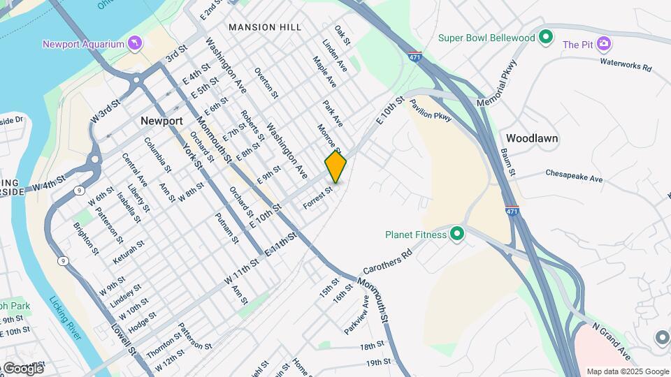 1035 Hamlet St Map and Location Details