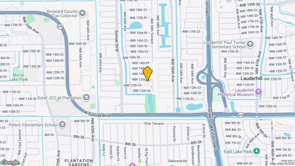 5821 NW 12th Ct Mapa y Detalles de la Ubicación