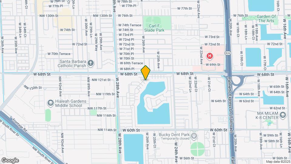 6715 W 26th Dr Map and Location Details