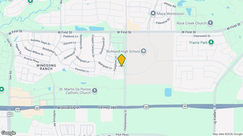 3720 Marigold Ln Mapa y Detalles de la Ubicación