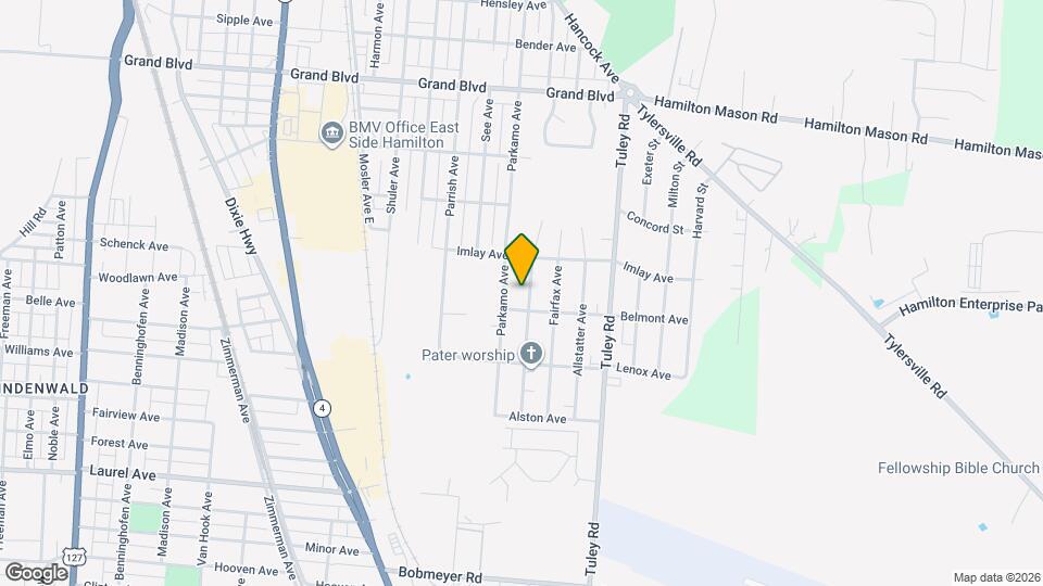 1937 Pater Ave Map and Location Details