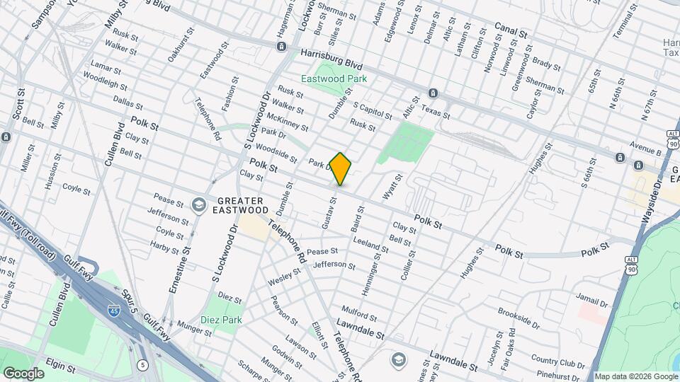 5007 Polk St Map and Location Details