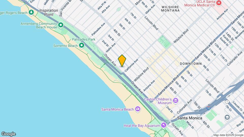 Value-Add Ocean View MF in Santa Monica Map and Location Details