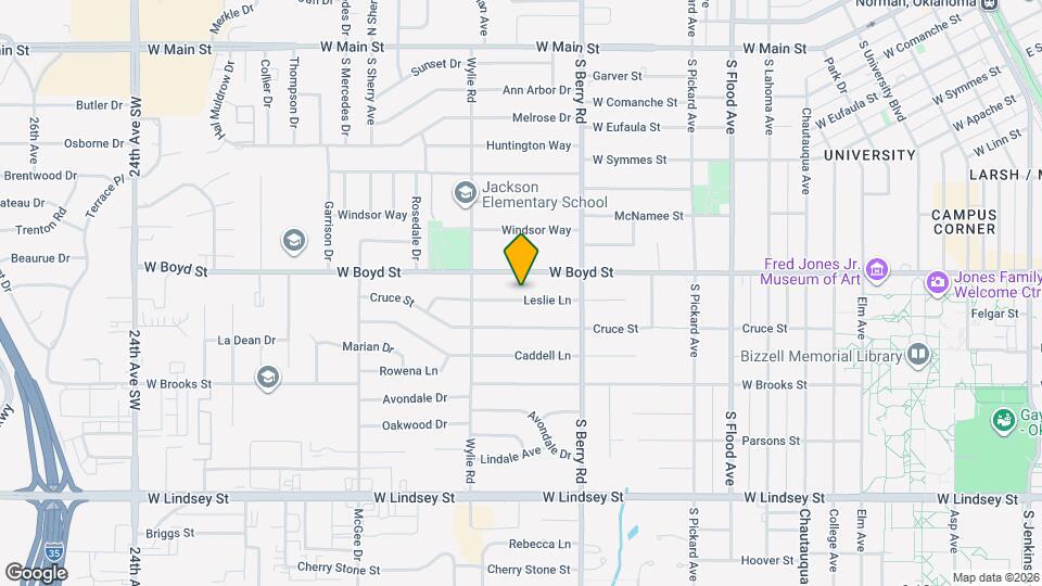 1219 Leslie Ln Map and Location Details