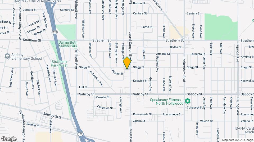 7745 Laurel Canyon Blvd Map and Location Details