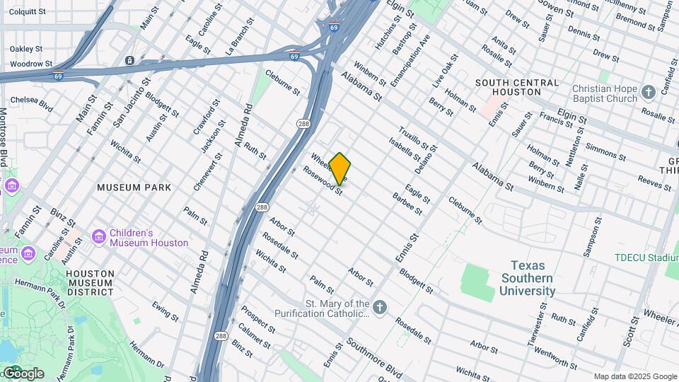2419 Rosewood St Map and Location Details