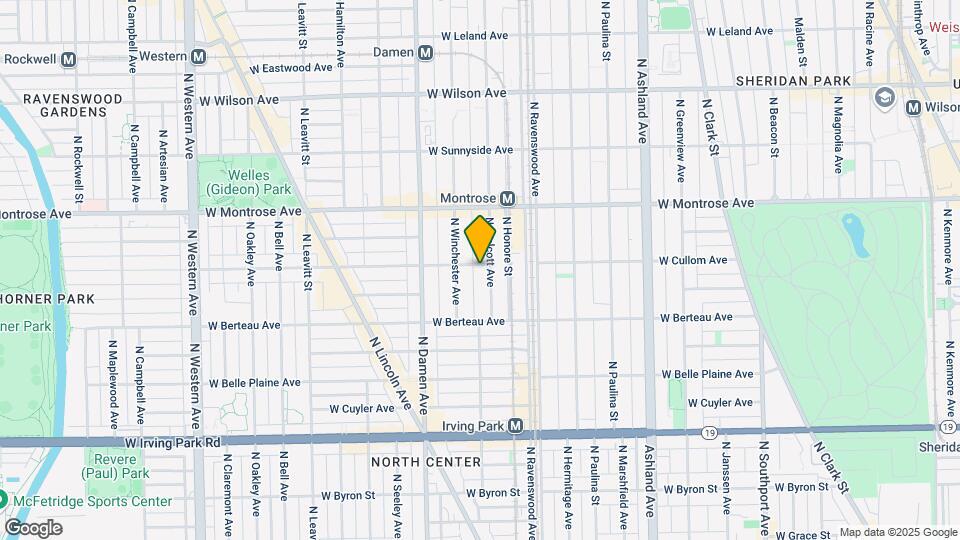 1901-13 W Cullom Ave Mapa y Detalles de la Ubicación