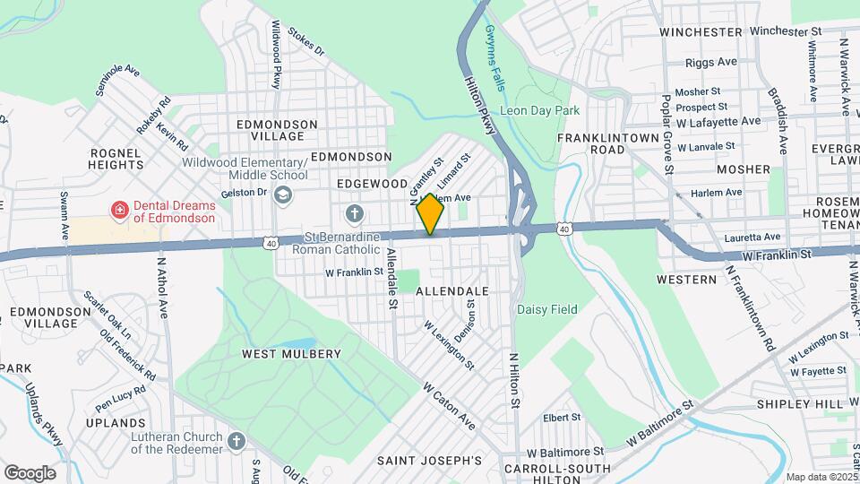3523 Edmondson Ave Map and Location Details